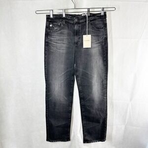 AG Adriano Goldschmied Saige High Rise Straight Jeans 10 Years Boundary